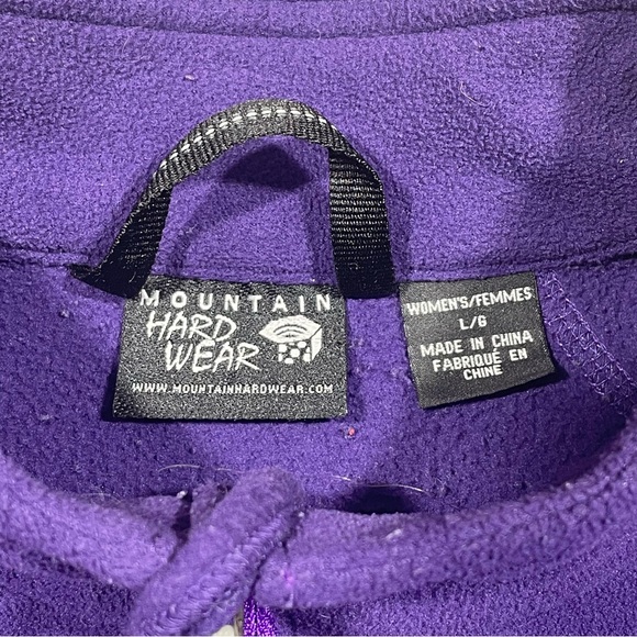 Mountain Hardwear Purple Fleece Pullover - Picture 3 of 4